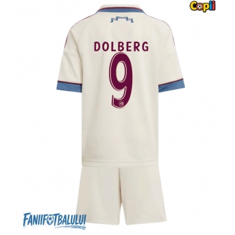 Ajax Kasper Dolberg #9 Echipament de Fotbal Replică 2025-26 Copii Treilea (+ Șorturi)
